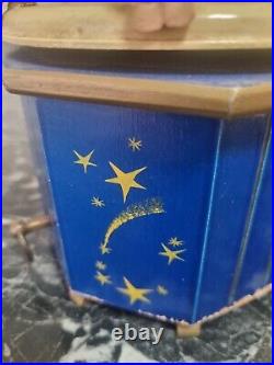 Vintage STEINBACH German Music Box Christmas Carved Wood THORENS Movement 1940s