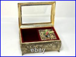 Vintage San Francisco Co Music & Trinket Box with Hummingbird that moves wings