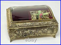 Vintage San Francisco Co Music & Trinket Box with Hummingbird that moves wings