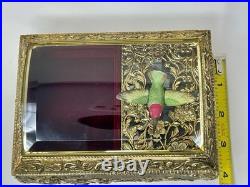 Vintage San Francisco Co Music & Trinket Box with Hummingbird that moves wings