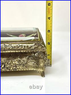 Vintage San Francisco Co Music & Trinket Box with Hummingbird that moves wings