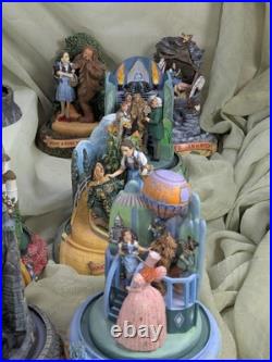 Vintage San Francisco Music Box Company Wizard of Oz Musical Cloche Dome Set 12