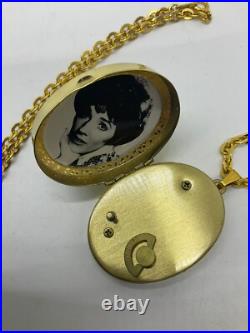 Vintage Sankyo & Wan Cameo Music Box Pendant- Plays Where Do I Begin Love Story