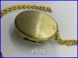 Vintage Sankyo & Wan Cameo Music Box Pendant- Plays Where Do I Begin Love Story