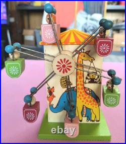 Vintage Schmid Bros Animal Musical Ferris Wheel Rotating Piggy Bank RARE WORKS Vintage Schmid Bros Animal Musical Ferris Wheel Rotating Piggy Bank RARE WORKS