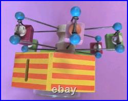 Vintage Schmid Bros Animal Musical Ferris Wheel Rotating Piggy Bank RARE WORKS Vintage Schmid Bros Animal Musical Ferris Wheel Rotating Piggy Bank RARE WORKS