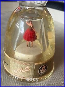 Vintage Sealed LUCAS BOLS Gold Flakes Ballerina Bottle Music Box TESTED & WORKS