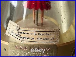 Vintage Sealed LUCAS BOLS Gold Flakes Ballerina Bottle Music Box TESTED & WORKS