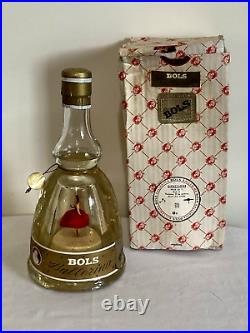 Vintage Sealed LUCAS BOLS Gold Flakes Red Ballerina Bottle Music withBox PERFECT