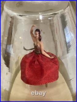 Vintage Sealed LUCAS BOLS Gold Flakes Red Ballerina Bottle Music withBox PERFECT