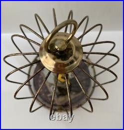 Vintage Singing Automation Bird In Brass Cage Music Box Japan Tokyo Pigeon