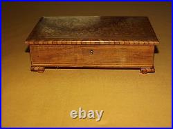 Vintage Sorrento Wood Rings Jewelry Music Box