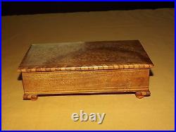 Vintage Sorrento Wood Rings Jewelry Music Box