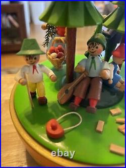 Vintage Steinbach Wooden Music Box Rare Folk Art Germany