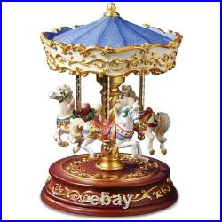 Vintage Style Resin Carousel Figurine