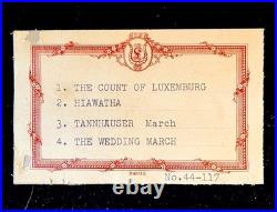 Vintage Swiss 52 Note Music Box Movement. Not Reuge. £ No. 44-117. SEE VIDEO