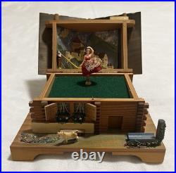 Vintage Swiss Chalet Music Box Rotating Ballerina Dancer Liechtenstein Polka Vintage Swiss Chalet Music Box Rotating Ballerina Dancer Liechtenstein Polka