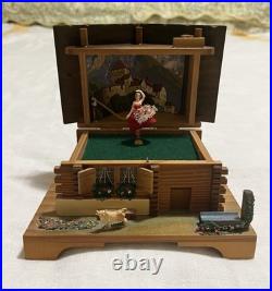 Vintage Swiss Chalet Music Box Rotating Ballerina Dancer Liechtenstein Polka Vintage Swiss Chalet Music Box Rotating Ballerina Dancer Liechtenstein Polka