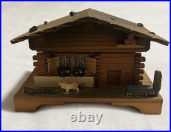 Vintage Swiss Chalet Music Box Rotating Ballerina Dancer Liechtenstein Polka Vintage Swiss Chalet Music Box Rotating Ballerina Dancer Liechtenstein Polka