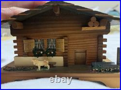 Vintage Swiss Chalet Music Box Rotating Ballerina Dancer Liechtenstein Polka Vintage Swiss Chalet Music Box Rotating Ballerina Dancer Liechtenstein Polka