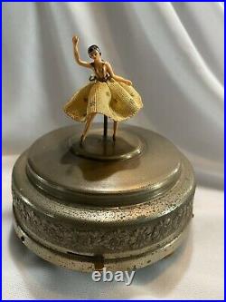 Vintage Swiss Cody Dancing Ballerina Music Box Automaton