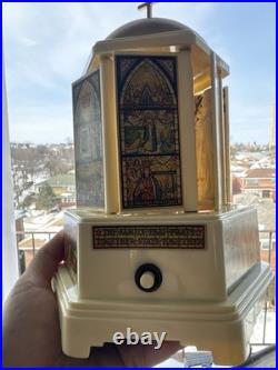 Vintage Swiss Harmony Roundelay Music Box Religious Catholic Lipstick Vanity