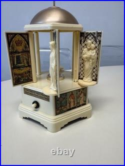 Vintage Swiss Harmony Roundelay Music Box Religious Catholic Lipstick Vanity