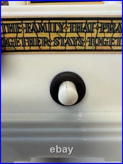 Vintage Swiss Harmony Roundelay Music Box Religious Catholic Lipstick Vanity