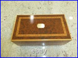 Vintage Swiss LADOR Music Box Plays 2 Songs Swiss Wooden Musical Jewelry Box