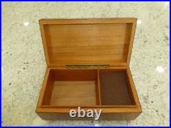 Vintage Swiss LADOR Music Box Plays 2 Songs Swiss Wooden Musical Jewelry Box