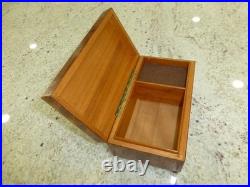 Vintage Swiss LADOR Music Box Plays 2 Songs Swiss Wooden Musical Jewelry Box