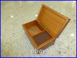 Vintage Swiss LADOR Music Box Plays 2 Songs Swiss Wooden Musical Jewelry Box