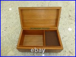 Vintage Swiss LADOR Music Box Plays 2 Songs Swiss Wooden Musical Jewelry Box