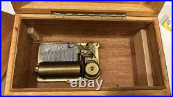 Vintage Swiss Labor 44-Note Music Box, Working, Damaged Box Free Shipping