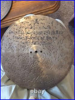 Vintage Swiss Perforated Metal Music Box Disc Lot 9 Discs