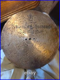 Vintage Swiss Perforated Metal Music Box Disc Lot 9 Discs