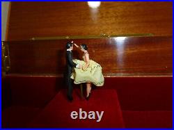 Vintage Swiss Pre Reuge MAPSA Dancing Ballerina Musical Jewelry Box Automaton