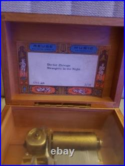 Vintage Swiss REUGE 2/36 Music Box Thuya Burl Wood Vintage Swiss REUGE 2/36 Music Box Thuya Burl Wood
