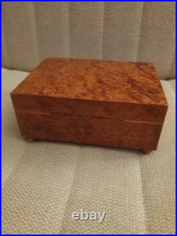 Vintage Swiss REUGE 2/36 Music Box Thuya Burl Wood Vintage Swiss REUGE 2/36 Music Box Thuya Burl Wood