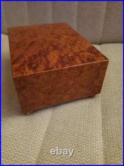Vintage Swiss REUGE 2/36 Music Box Thuya Burl Wood Vintage Swiss REUGE 2/36 Music Box Thuya Burl Wood