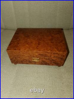 Vintage Swiss REUGE 2/36 Music Box Thuya Burl Wood Vintage Swiss REUGE 2/36 Music Box Thuya Burl Wood