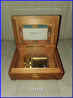 Vintage Swiss REUGE 2/36 Music Box Thuya Burl Wood Vintage Swiss REUGE 2/36 Music Box Thuya Burl Wood
