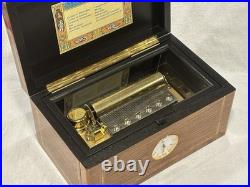 Vintage Swiss REUGE Music Box CHIMING CLOCK 12 Tunes / 60 Notes, See VIDEO