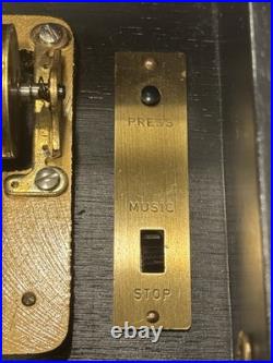 Vintage Swiss REUGE Music Box CHIMING CLOCK 12 Tunes / 60 Notes, See VIDEO