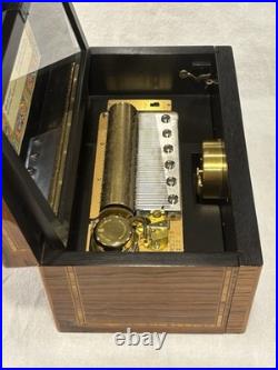 Vintage Swiss REUGE Music Box CHIMING CLOCK 12 Tunes / 60 Notes, See VIDEO