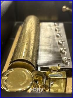 Vintage Swiss REUGE Music Box CHIMING CLOCK 12 Tunes / 60 Notes, See VIDEO