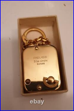 Vintage Swiss Regue Ste Croix Music Box Key Chain Pendant