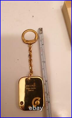Vintage Swiss Regue Ste Croix Music Box Key Chain Pendant