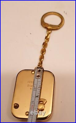 Vintage Swiss Regue Ste Croix Music Box Key Chain Pendant