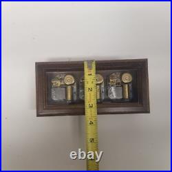 Vintage Swiss Reuge 3 Comb Beatles 3 Song Music Box, Nice Shape, Tested Works